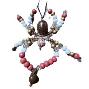 Bead spider handmade wall decor